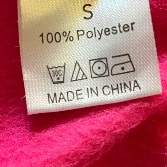 Pink Cropped Zip-Up Hoodie - Picture 5 of 6